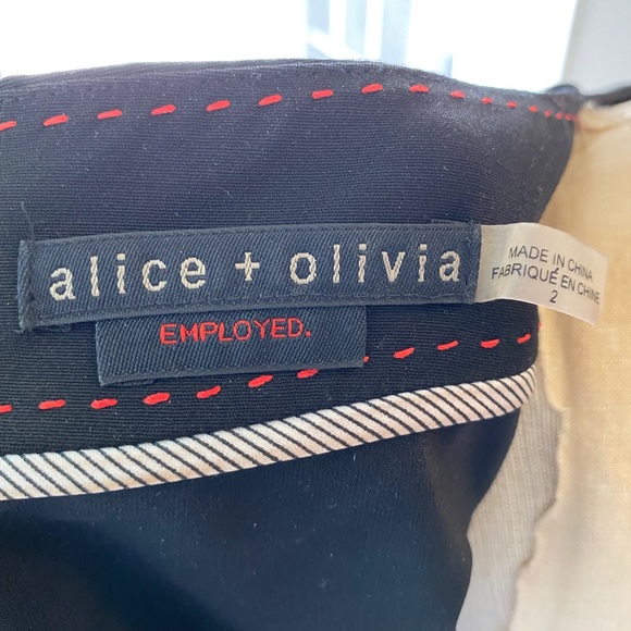 Alice + Olivia Leather Cap Sleeve Peplum Dress - Picture 8 of 8